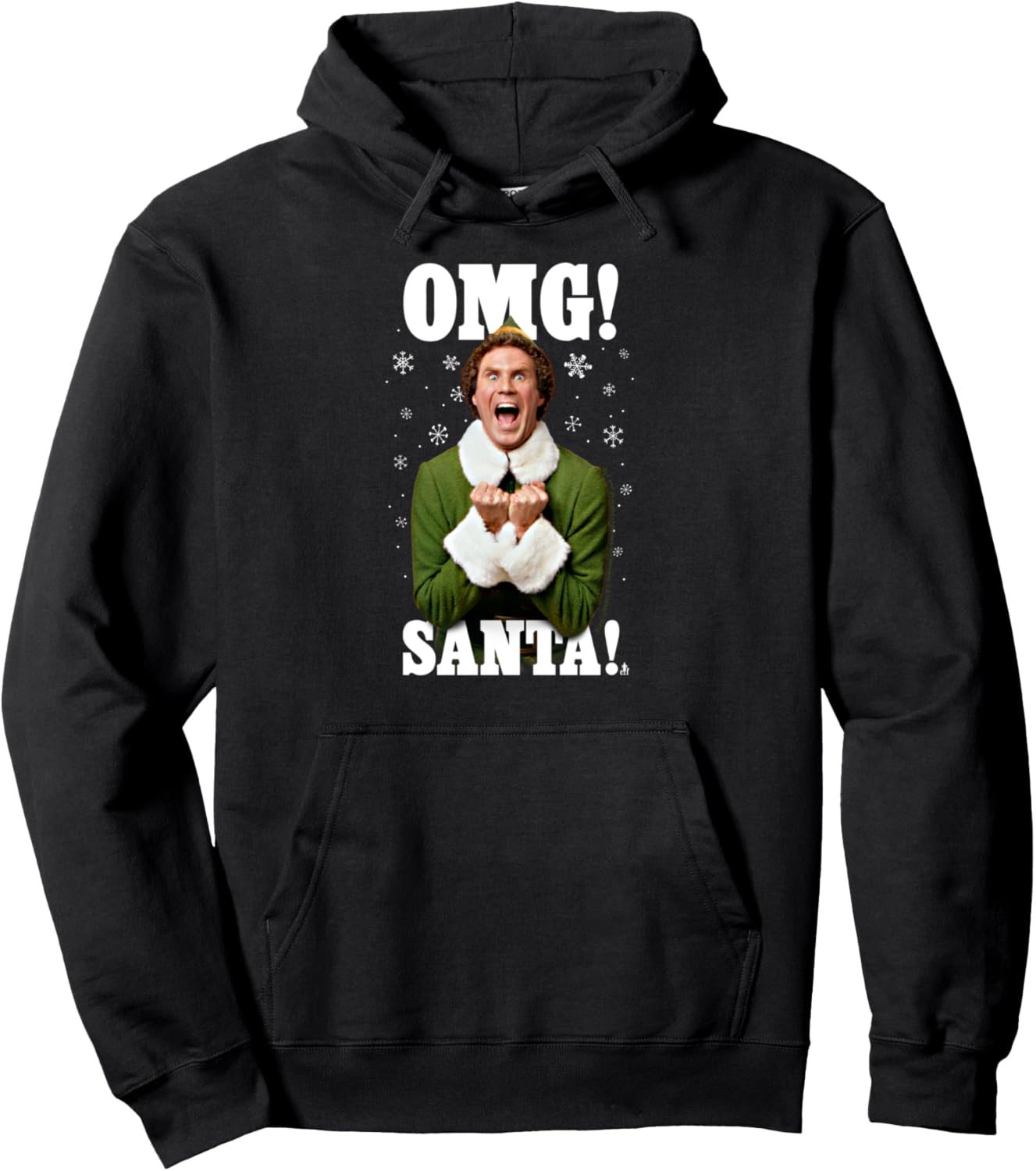 Elf OMG Santa Buddy the Elf Funny Christmas Pullover Hoodie
