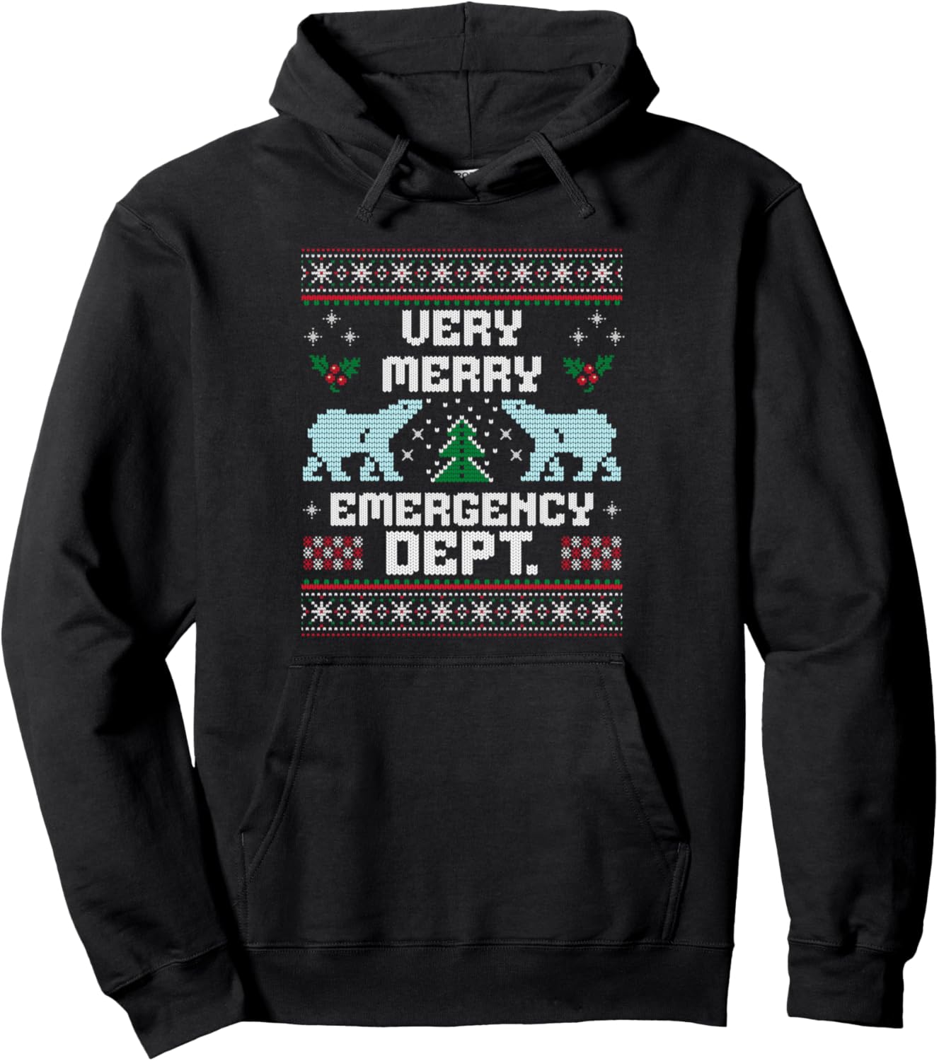Emergency Department Christmas Healthcare Ugly Sweater Xmas Pullover Hoodie