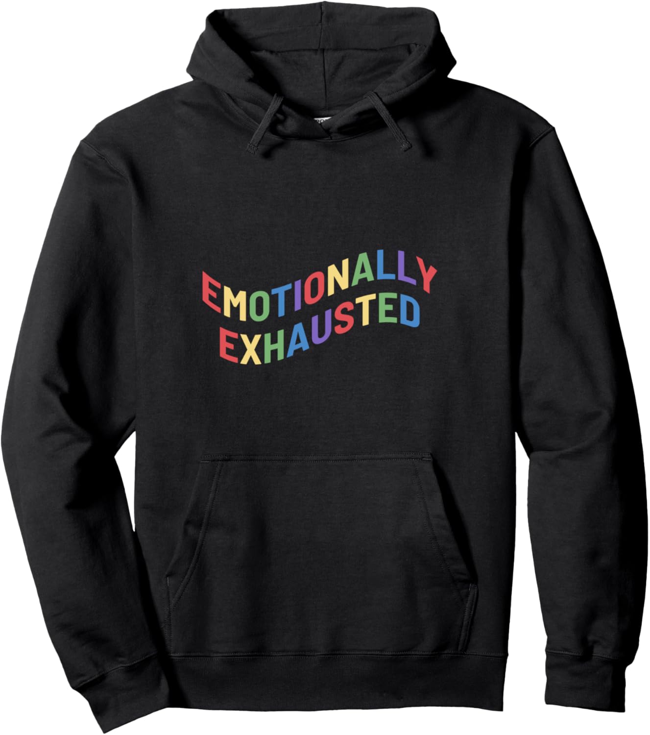 Emotionally Exhausted Old Person Pullover Hoodie