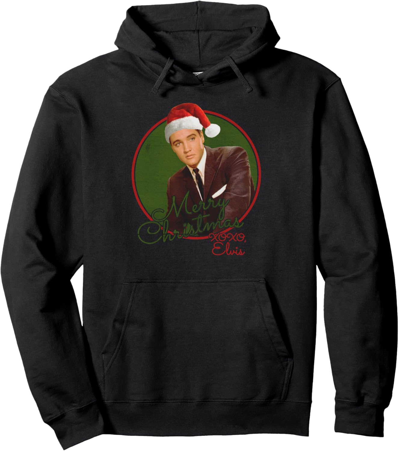Elvis Presley Official Merry Christmas XOXO, Elvis Pullover Hoodie
