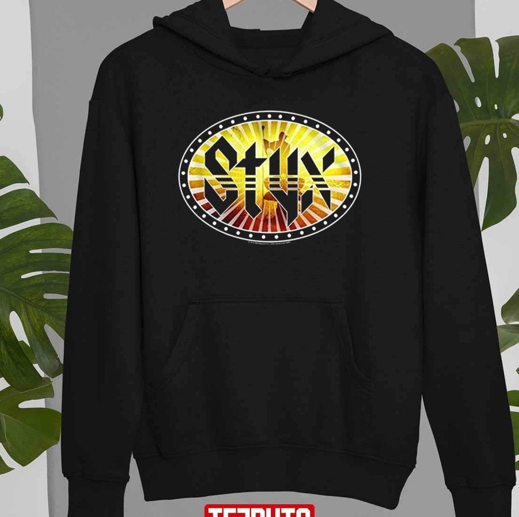 1972 Rock Band STYX Wooden Nickel On Stage Bright Lights Unisex T-Shirt