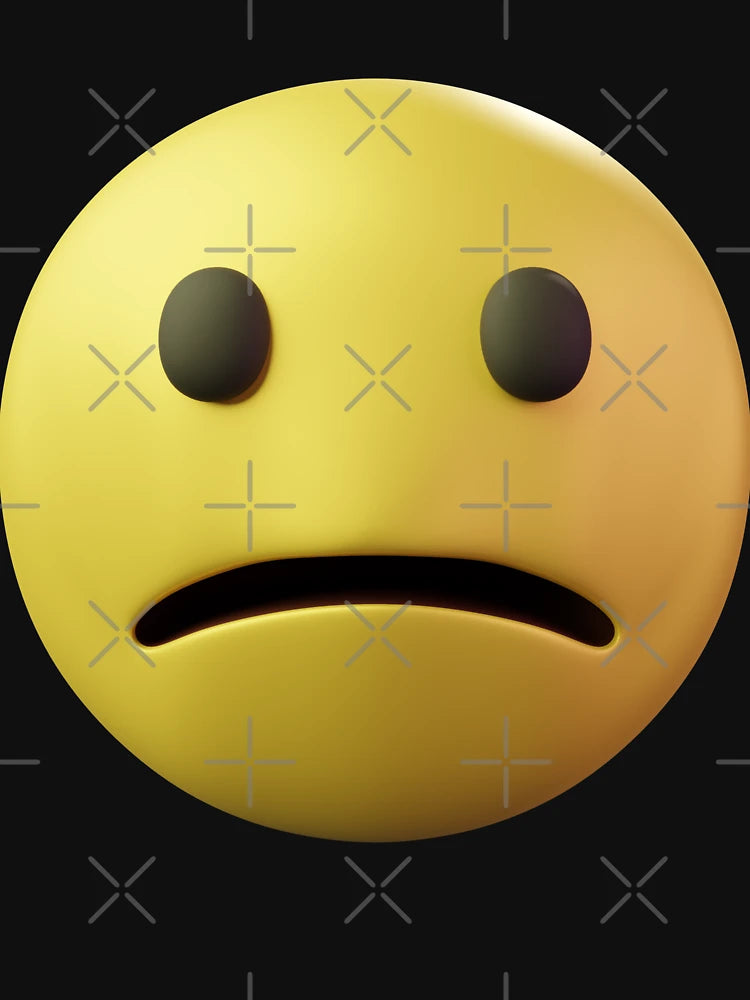 Emoji Smiley Sad 3D Face