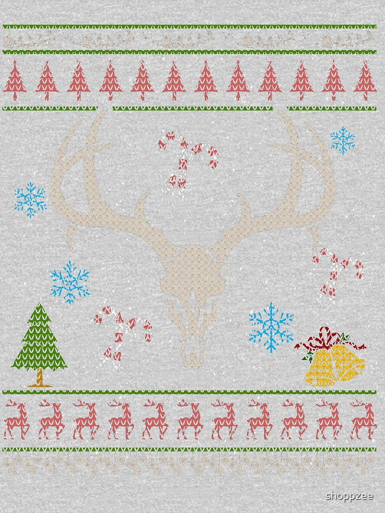 Elk Hunting Christmas Ugly Shirt Elk Hunter