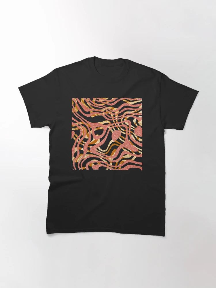 3D abstract metallic curves