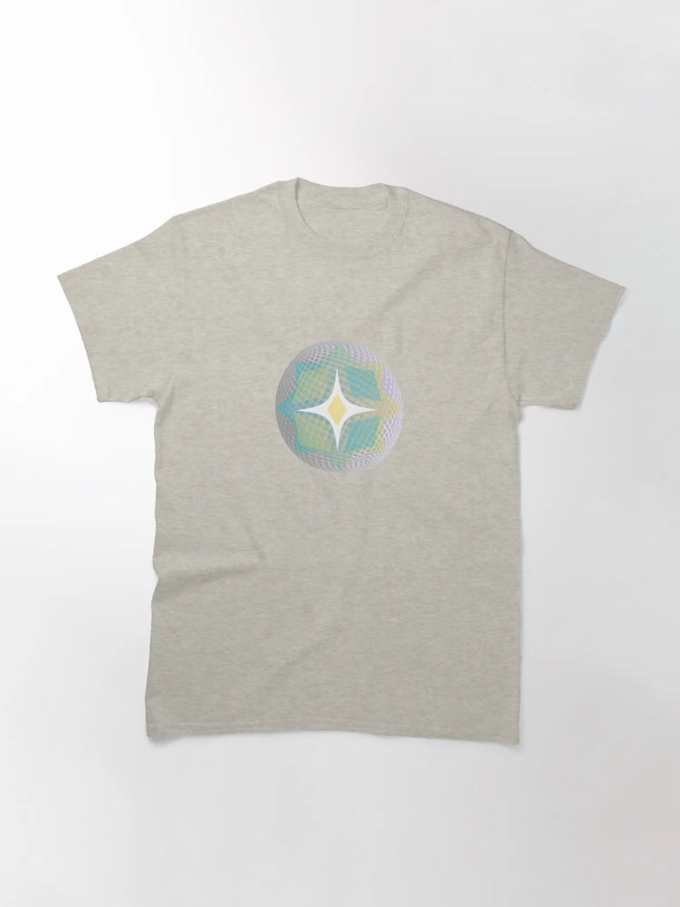 3D Polka Green Grey Yellow