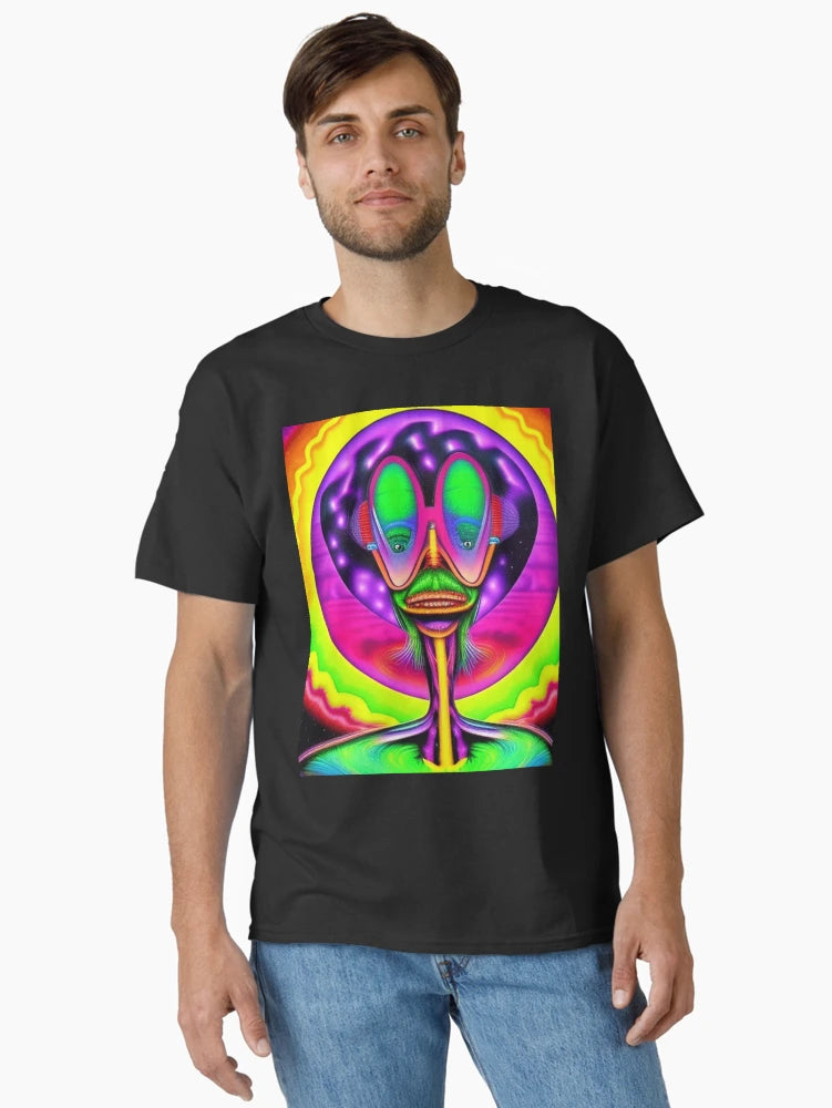 3D alien art. Trippy psychedelic