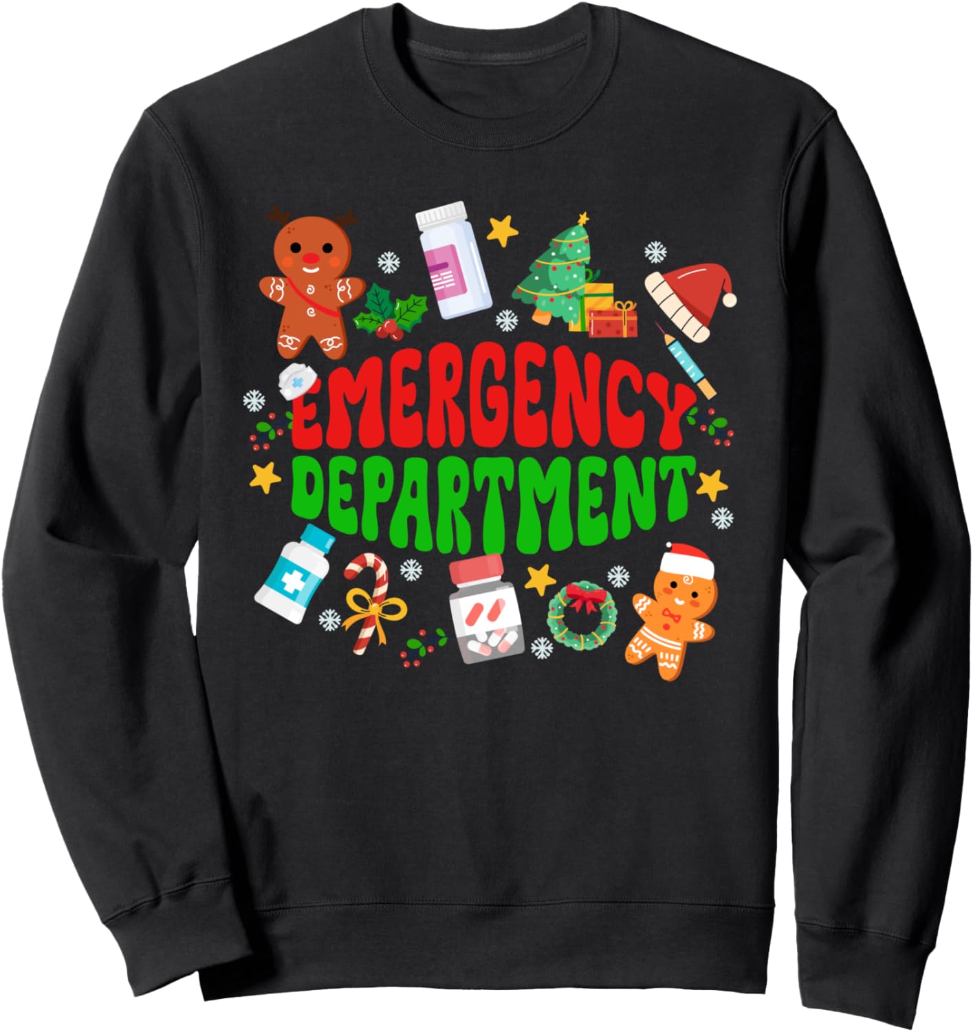 Emergency Department Christmas Emergency Room Xmas Party ER Sweatshirt