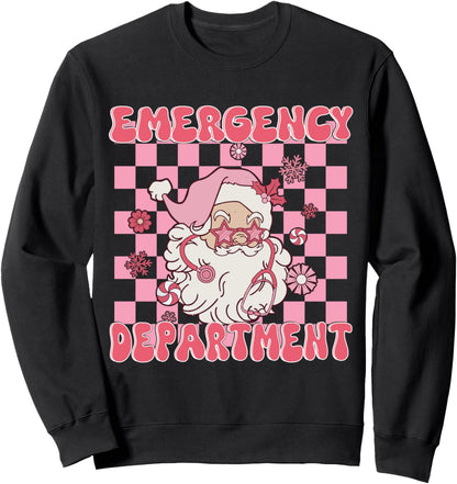Emergency Department Christmas ER Nurse Ed Nurse Tech Xmas Sweatshirt