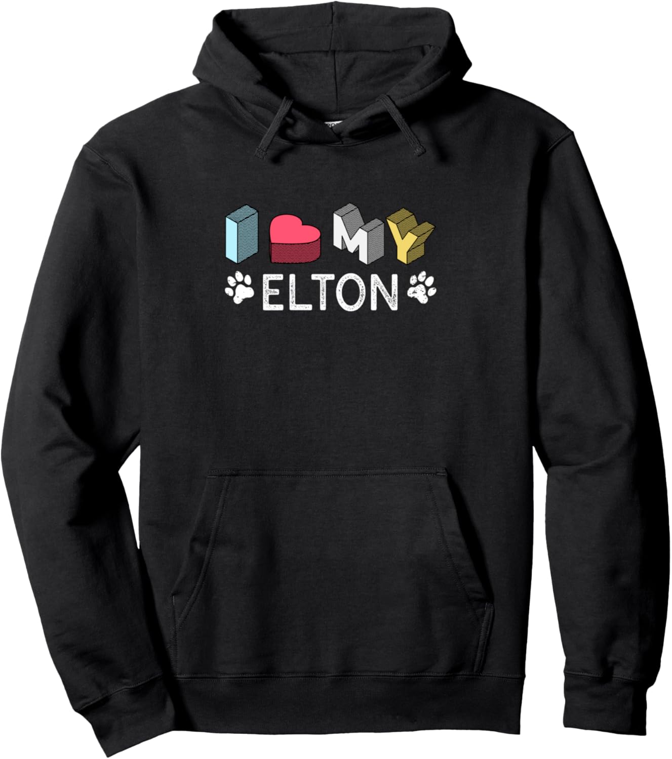 Elton Personalized Dog Name Elton Pet Lover Pullover Hoodie