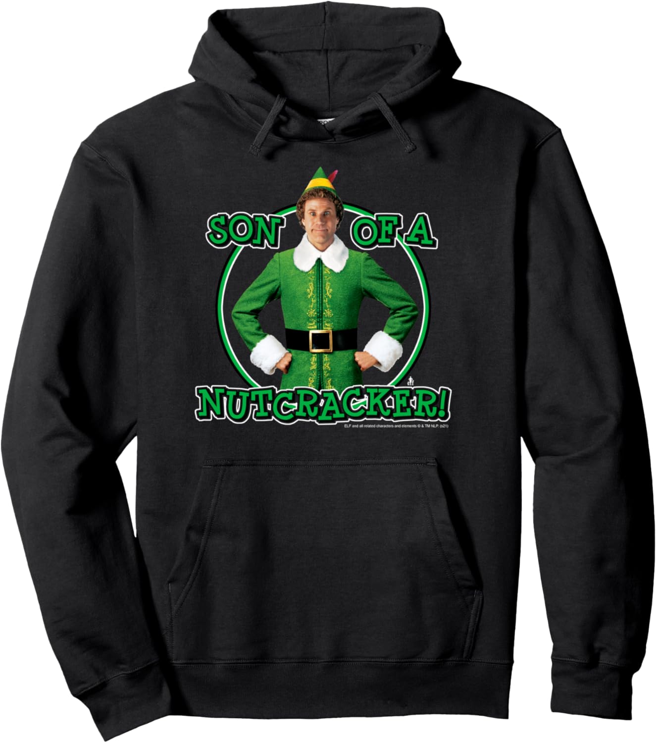 Elf Circle Buddy Son of a Nutcracker Funny Christmas Pullover Hoodie