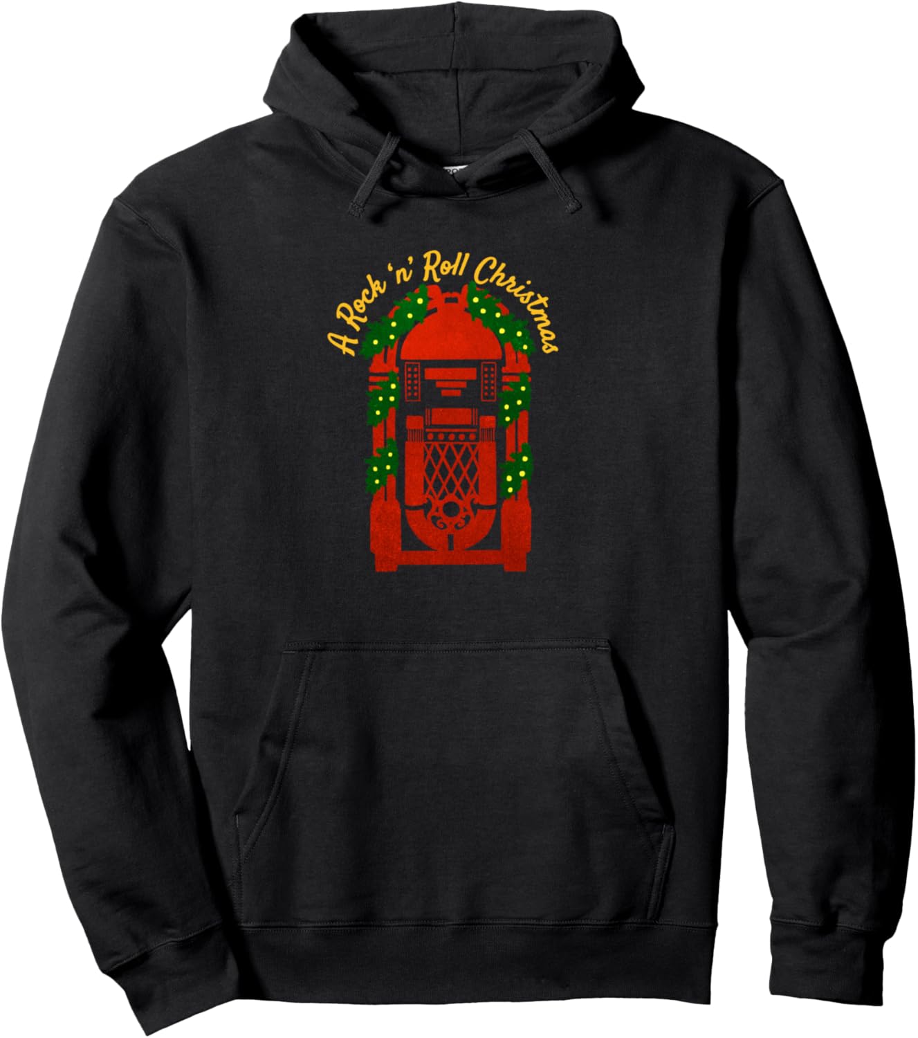 Elvis Presley Official A Rock 'N' Roll Christmas Juke Box Pullover Hoodie