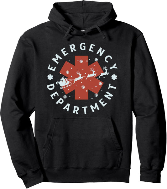 Emergency Department Christmas Emergency Room Xmas Party ED Pullover Hoodie