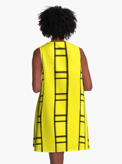 3D Yellow Geometric Abstract Pattern