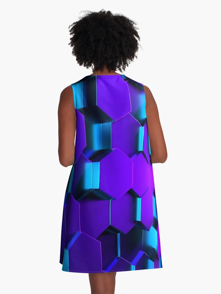 3D Hexagonal Geometric Design