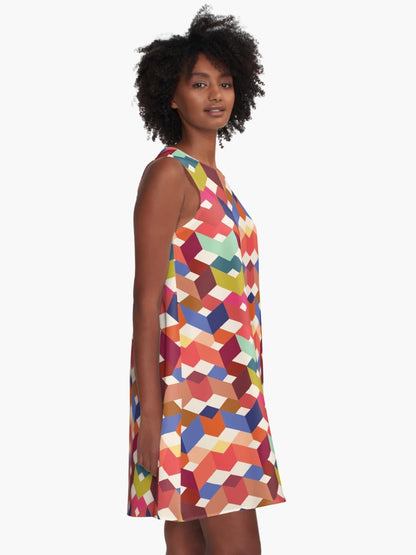 3D Chevron Cube Pattern