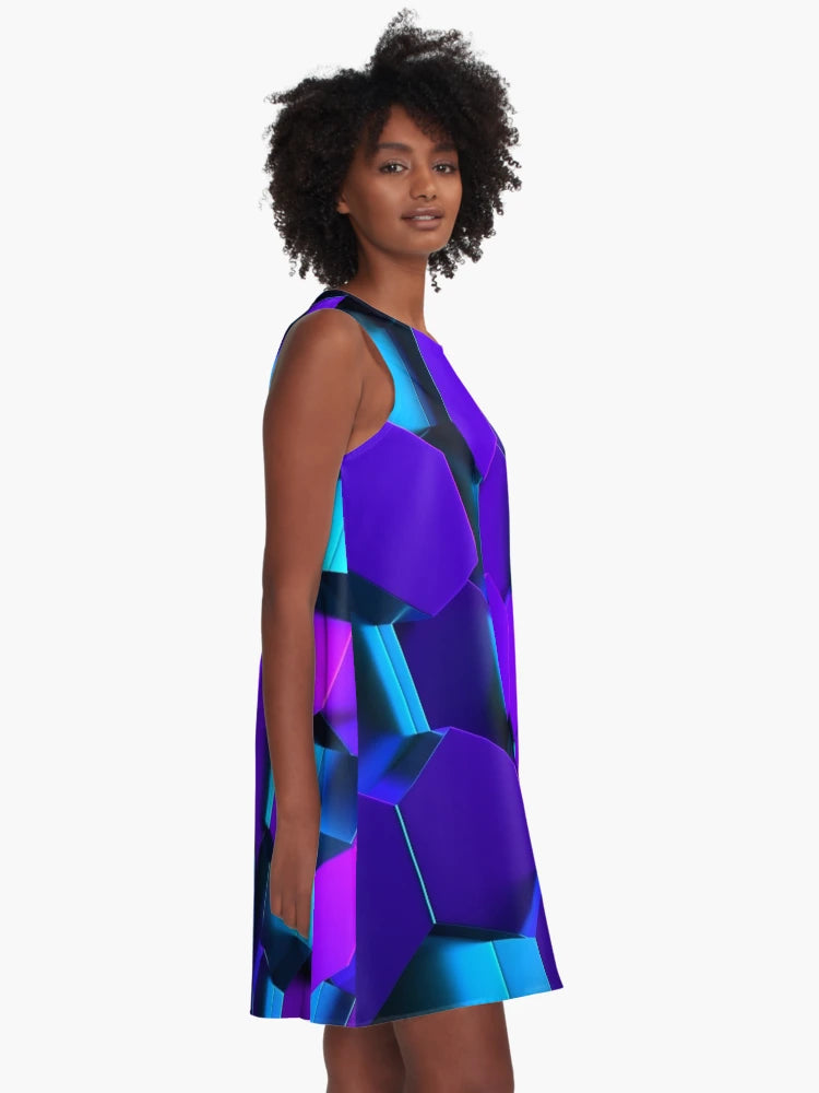 3D Hexagonal Geometric Design