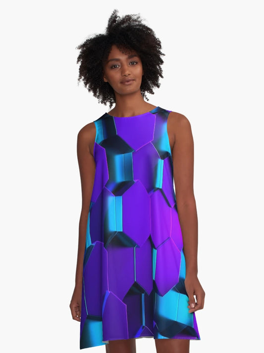 3D Hexagonal Geometric Design