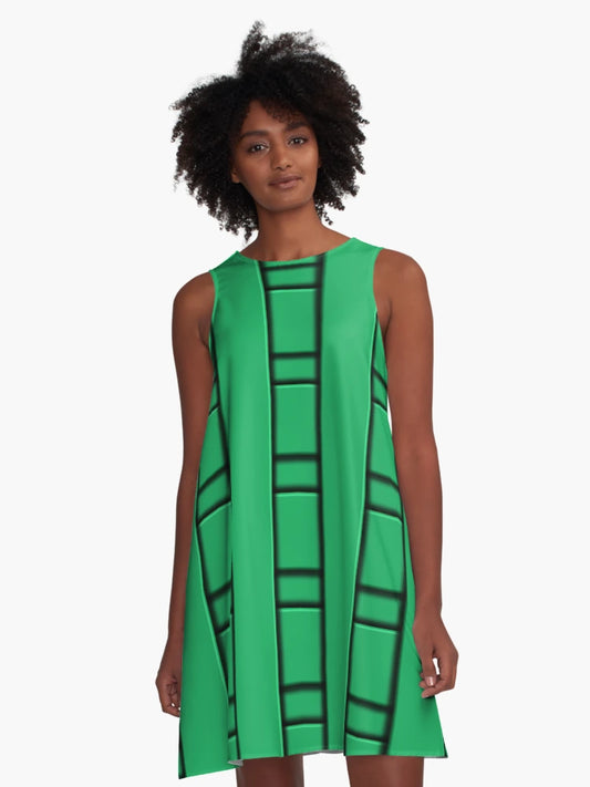 3D Green Geometric Abstract Pattern