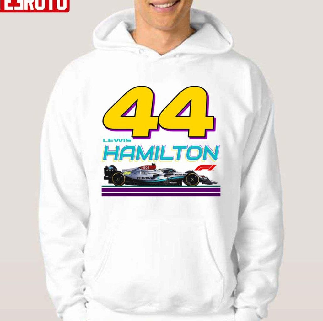#44 Lewis Hamilton F1 Mercedes Amg Petronas Formula One Team 2022 Unisex T-shirt