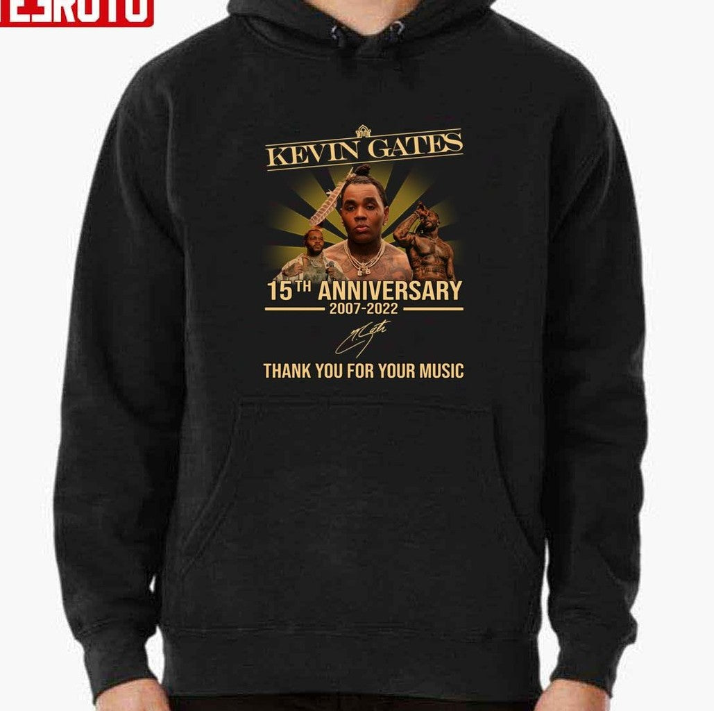 15th Anniversary Thank You For Memories Kevin Gates Signatures Unisex T-Shirt
