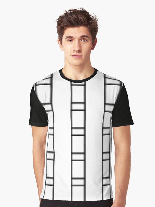 3D White Geometric Abstract Pattern