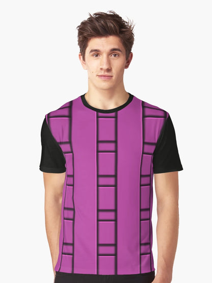 3D Purple Geometric Abstract Pattern