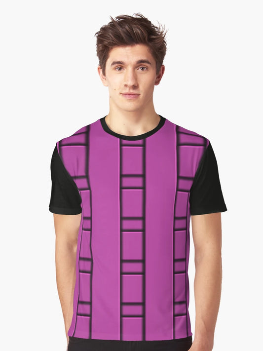 3D Purple Geometric Abstract Pattern