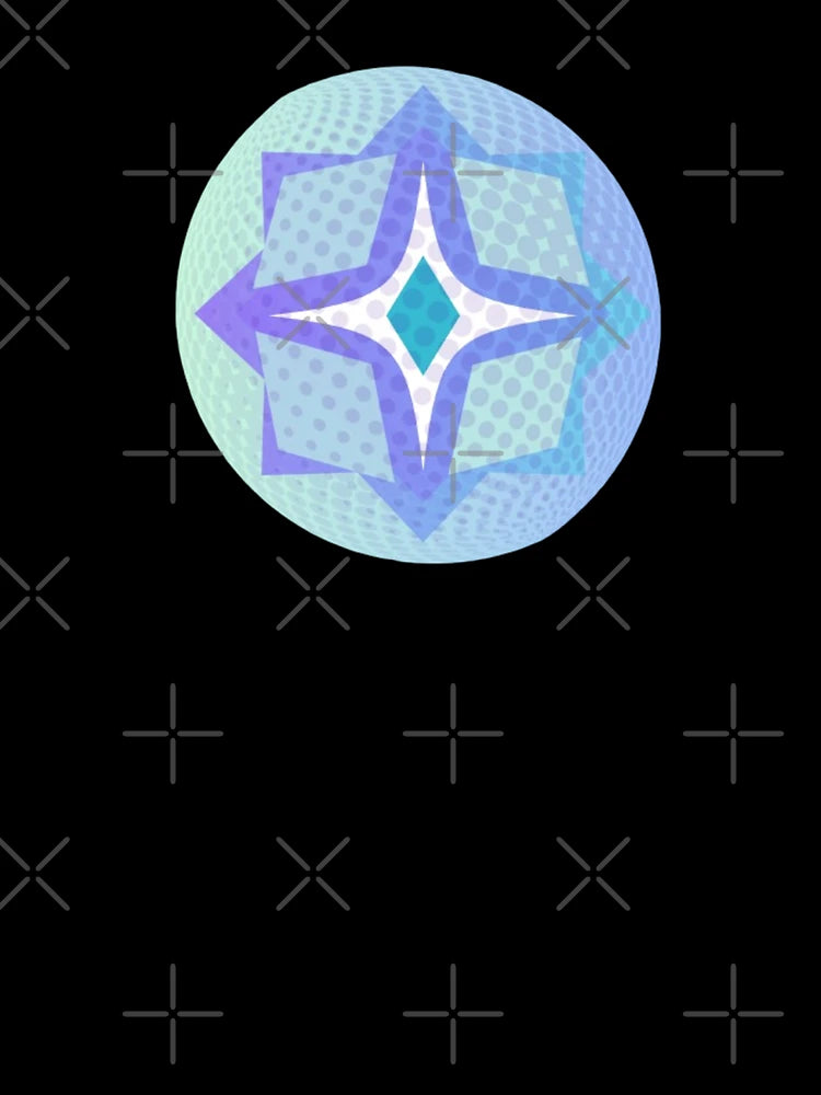3D Polka Blue