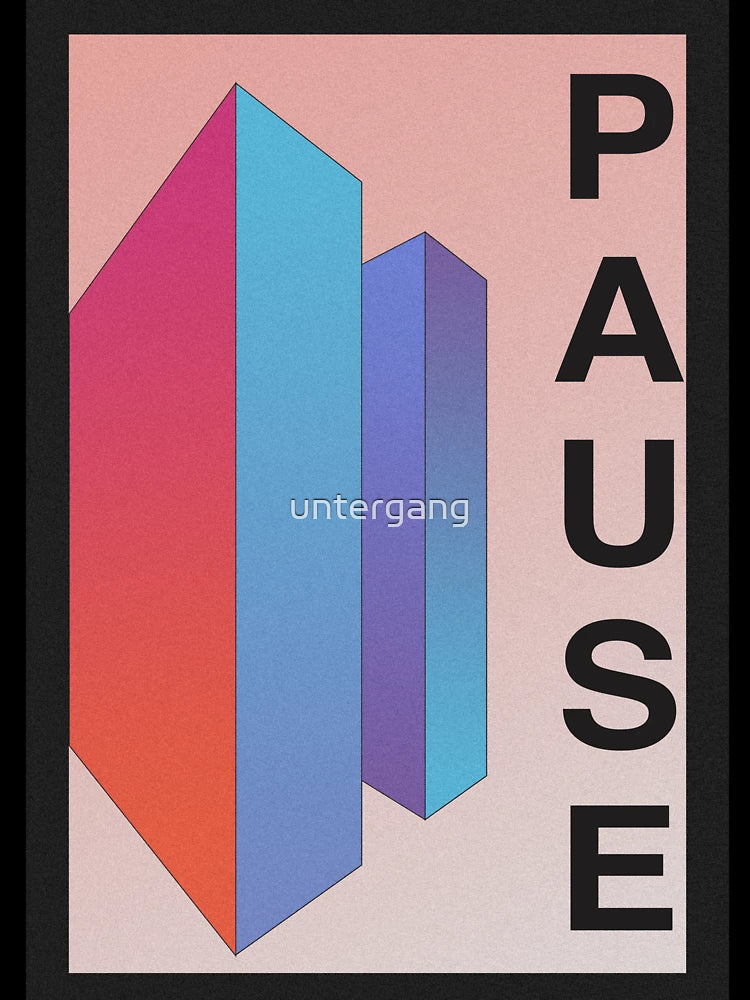 3D PAUSE BUTTON
