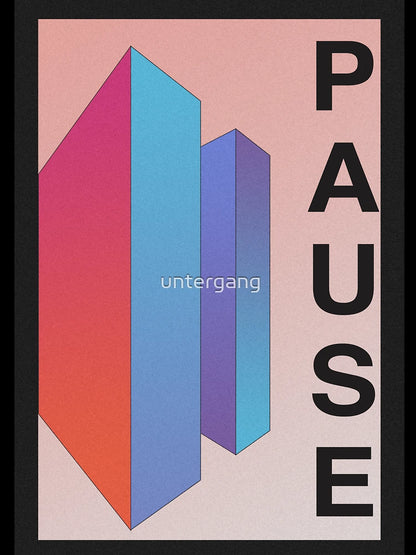 3D PAUSE BUTTON