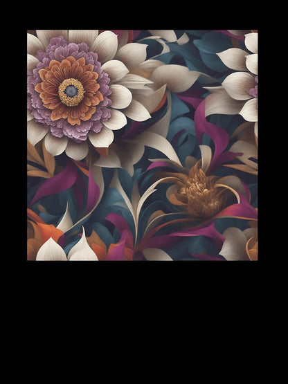 3d flowers pattern