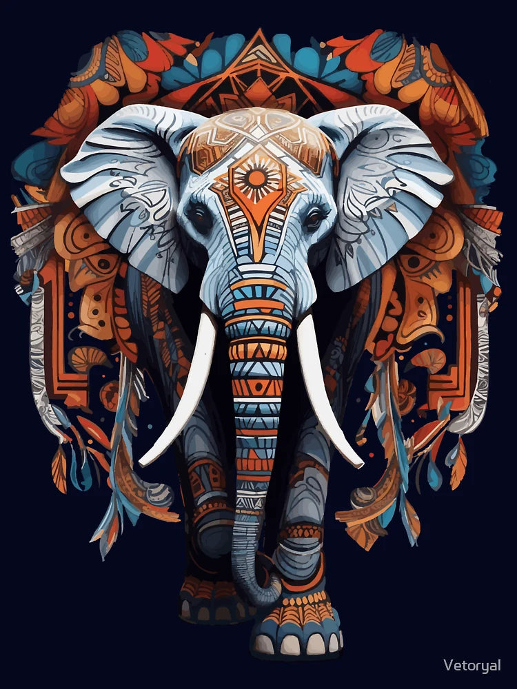 Elephant in tribal style