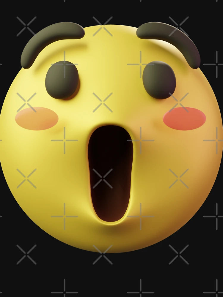 Emoji Smiley Amazed 3D Face