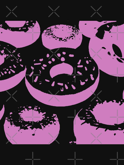 3D Donuts - Pink on Dark Background