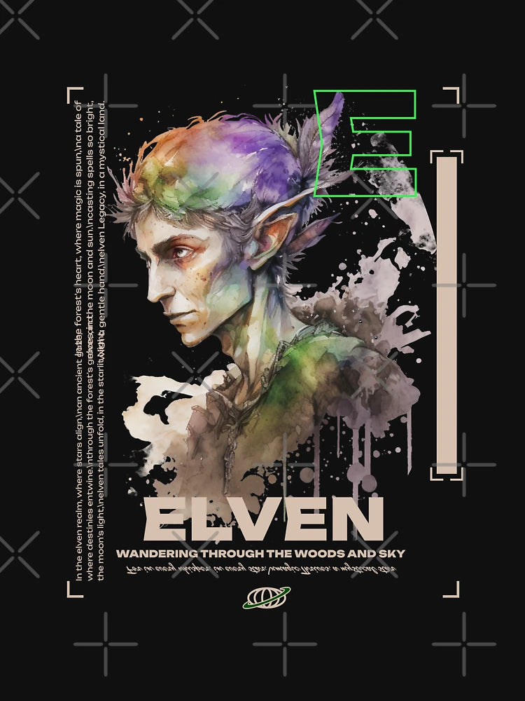 Elven Wanderer in Mystical Woods