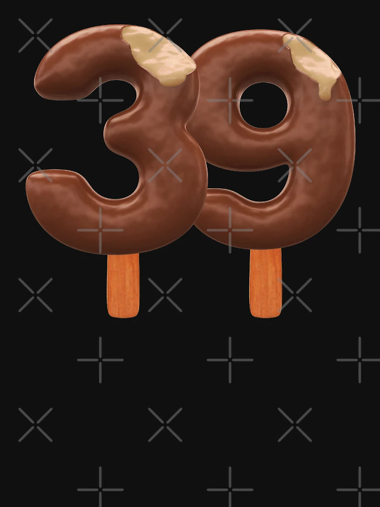 39 Ice Cream Thirty Nine Number 3d Chocolate