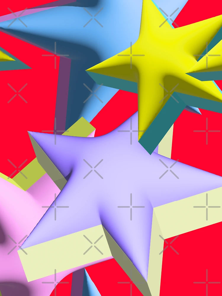 3D Colorful Stars