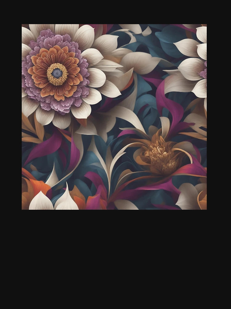 3d flowers pattern