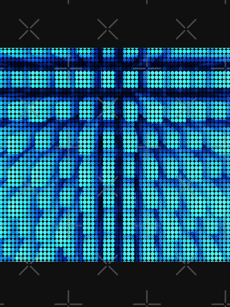 3d blue towers