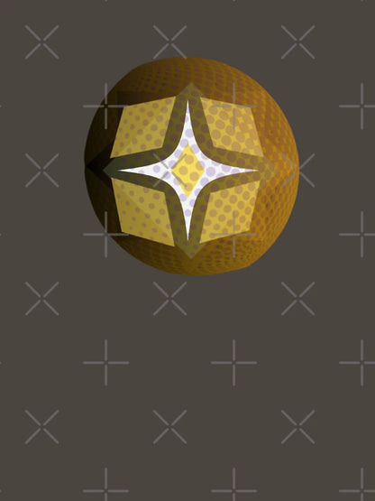 3D Polka Gold Brown