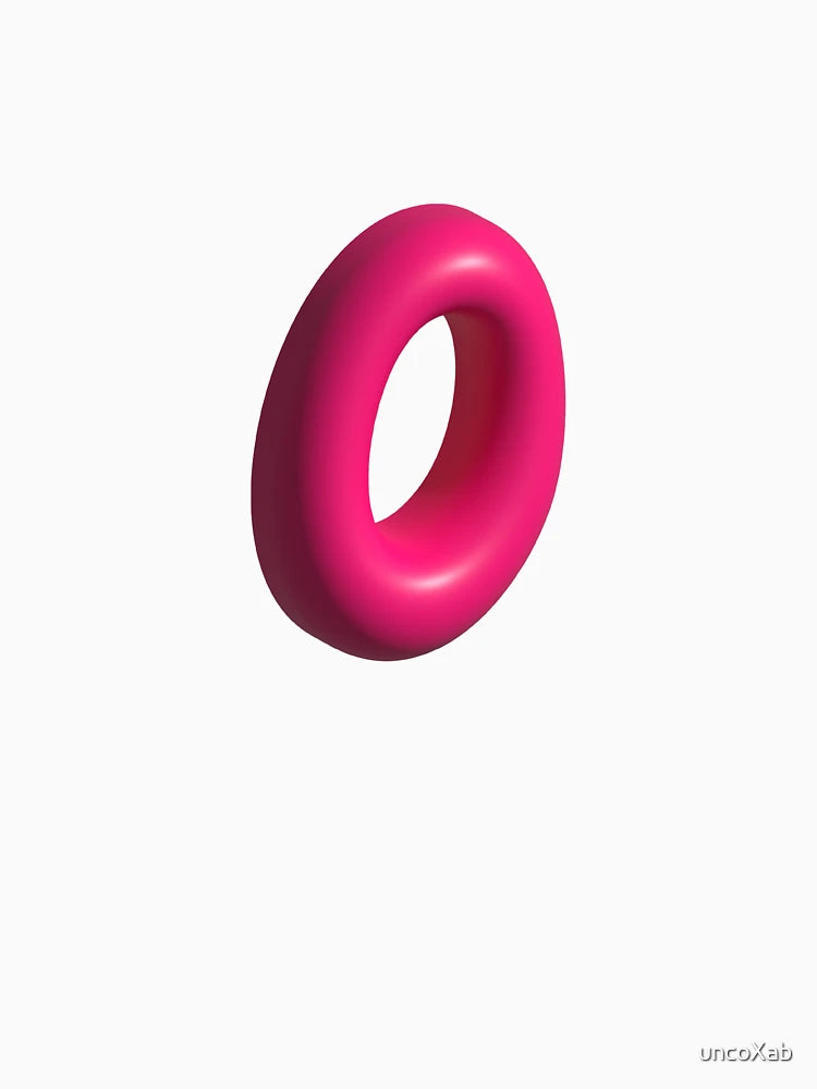 3D Pink Jelly Letter O – Glossy Bubble Alphabet Art