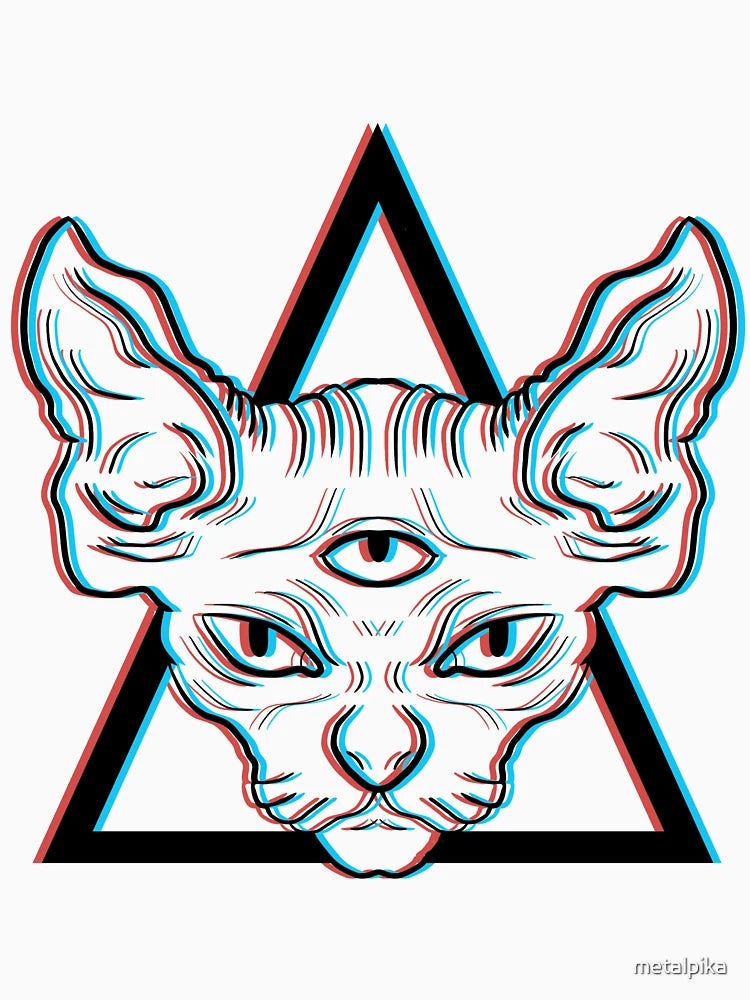 3d black cat