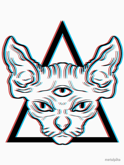 3d black cat