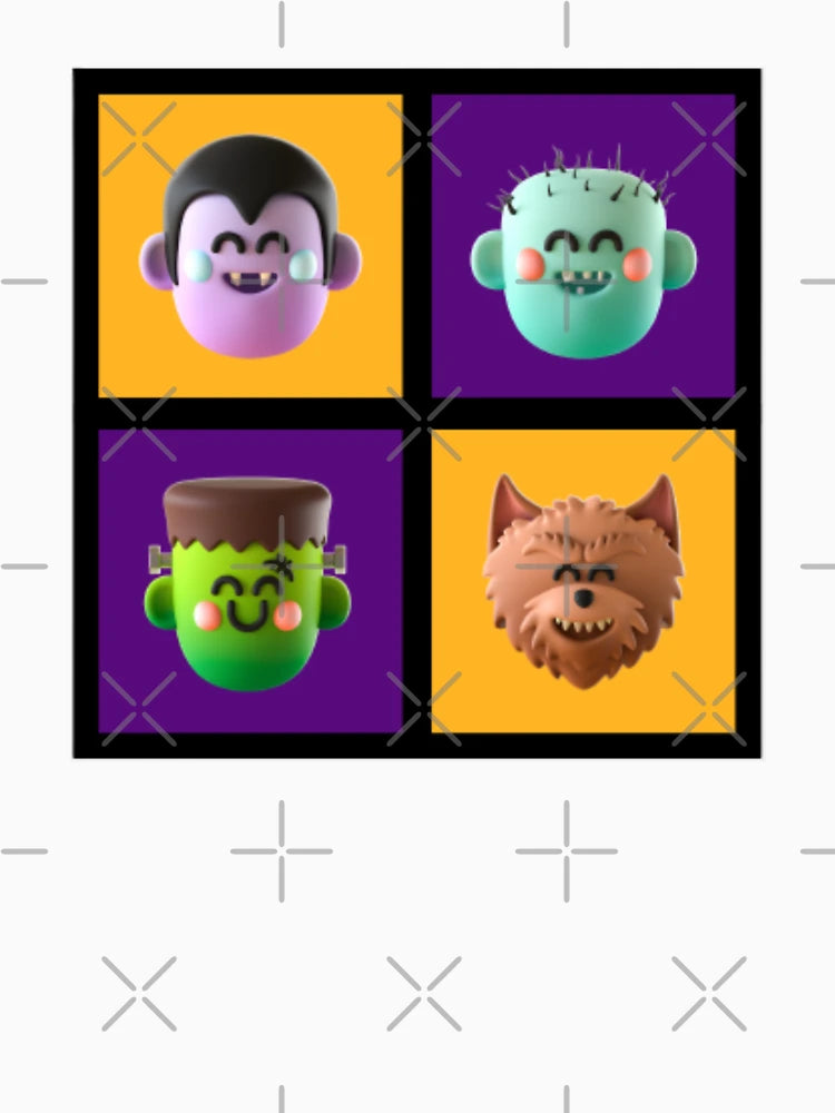 3D Cute Halloween Characters