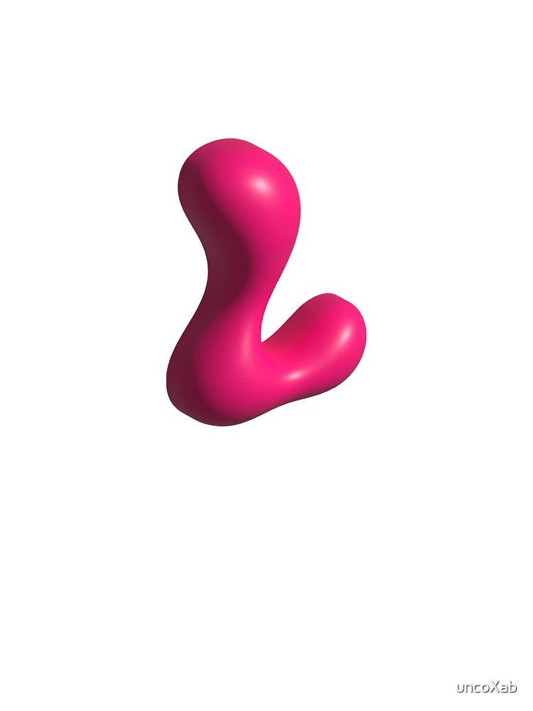 3D Pink Jelly Letter L – Glossy Bubble Alphabet Art
