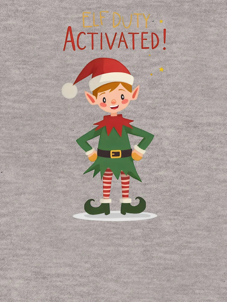 Elf Duty Activated Shirt – Funny Christmas Elf T-Shirt for Holiday Parties & Family Gifts