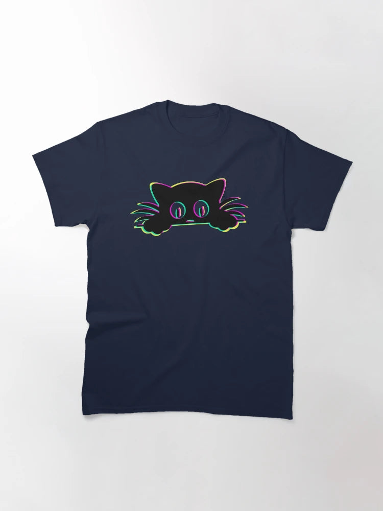 3D Spooky Cat. Holo glitch effect