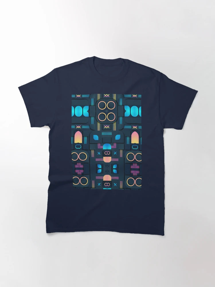 3D Shapes with Dark Blue Background New Design