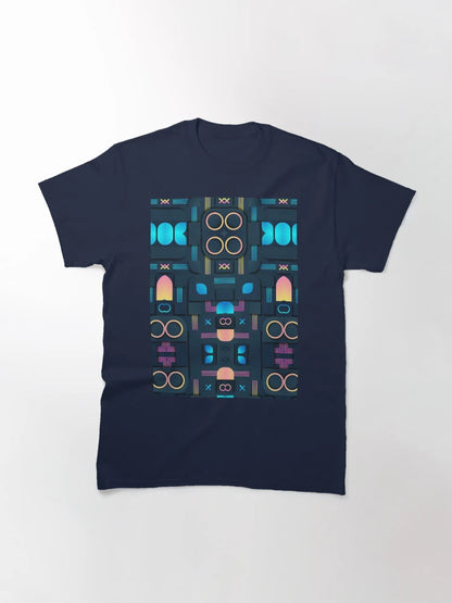 3D Shapes with Dark Blue Background New Design