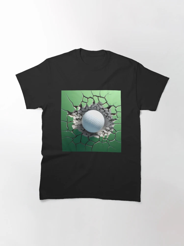 3D Golf Ball in a Wall Hole